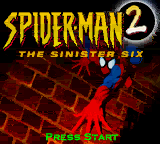 Spider-Man 2 - The Sinister Six (USA) Title Screen